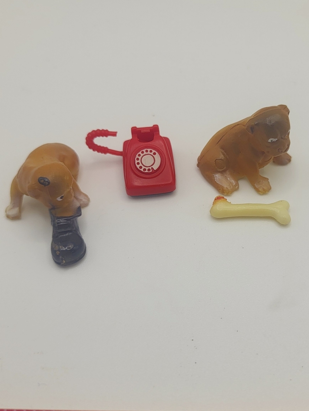 Vintage TOMY Smaller Homes Rare Dogs Bone Shoe Red Phone Lot
